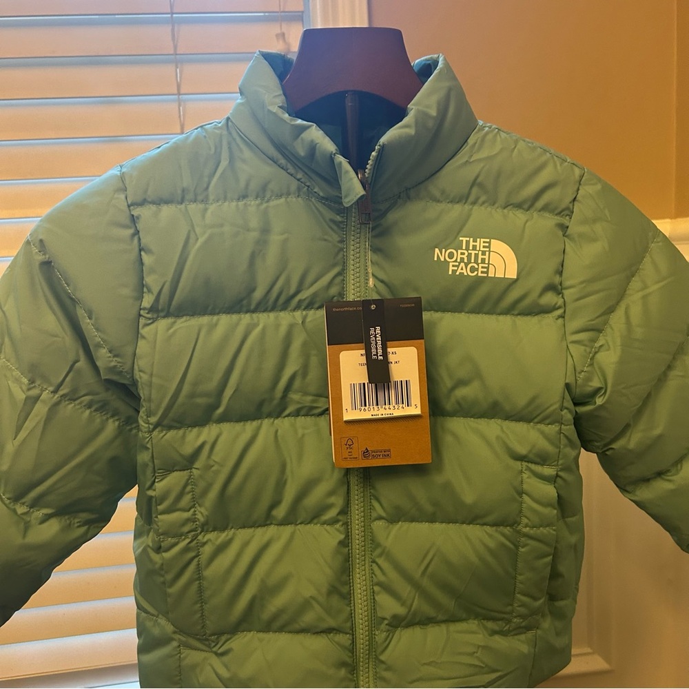 The North Face Teen Reversible North Down Jacket - Youth Wasabi X-Small (6) New - Picture 5 of 14